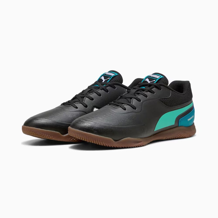 Puma Truco III IN Indoor Football Shoes (Black/Aquatic/Tropical Blue/White)