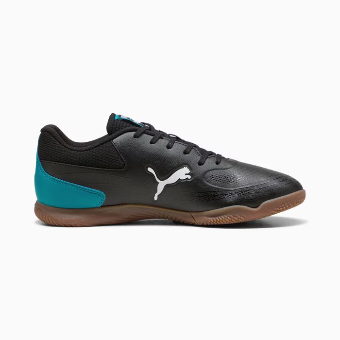 Puma Truco III IN Indoor Football Shoes (Black/Aquatic/Tropical Blue/White)