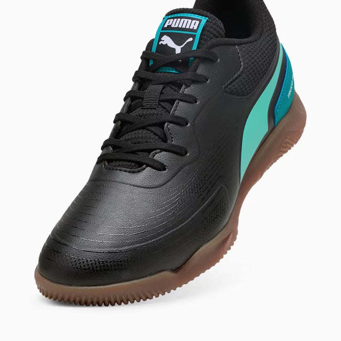 Puma Truco III IN Indoor Football Shoes (Black/Aquatic/Tropical Blue/White)