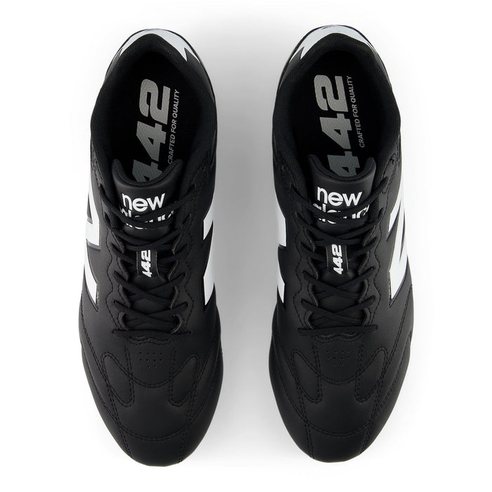 New Balance 442 V3 Team 2E FG Football Boots (Black/White)