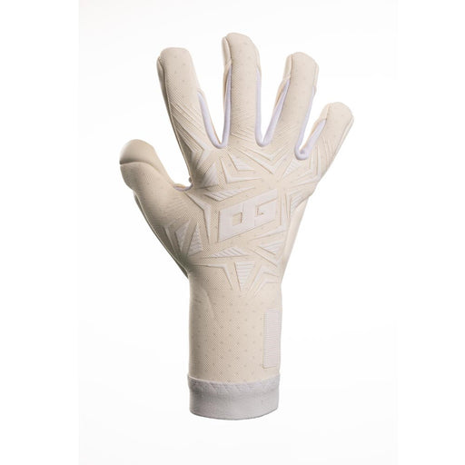 The One Glove OG1 Vision goalkeeper glove in Whiteout, backhand view