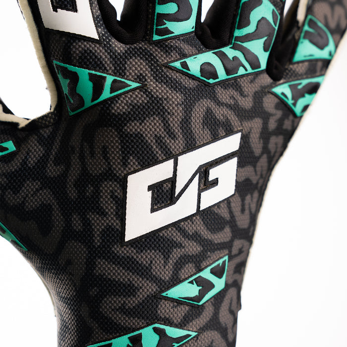 Close-up of the ONE branding on the index finger of the OG1 Mentality Monster