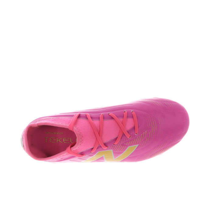 New Balance Tekela Team V5 Junior FG Football Boots (Pink Heat)