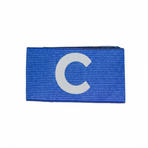 Junior football captain's armband in royal blue
