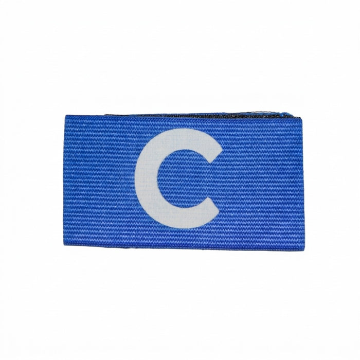 Junior football captain's armband in royal blue