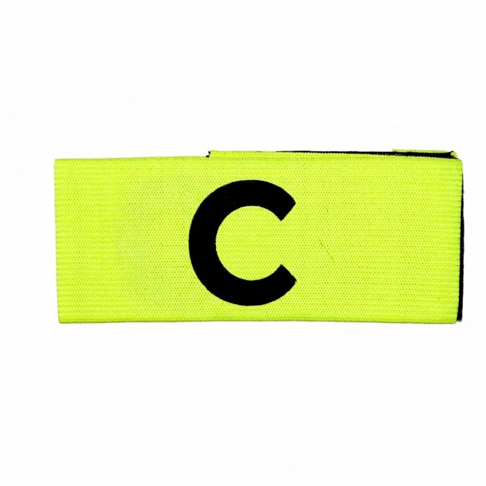 Senior football captain's armband in fluro yellow