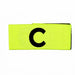 Senior football captain's armband in fluro yellow