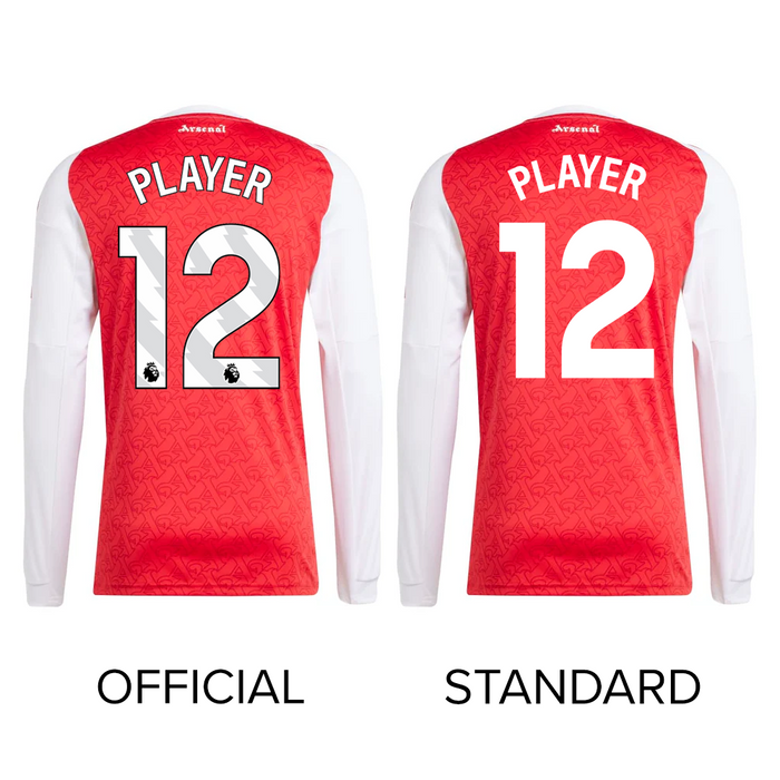Arsenal Adult Long Sleeve Home Jersey 25/26