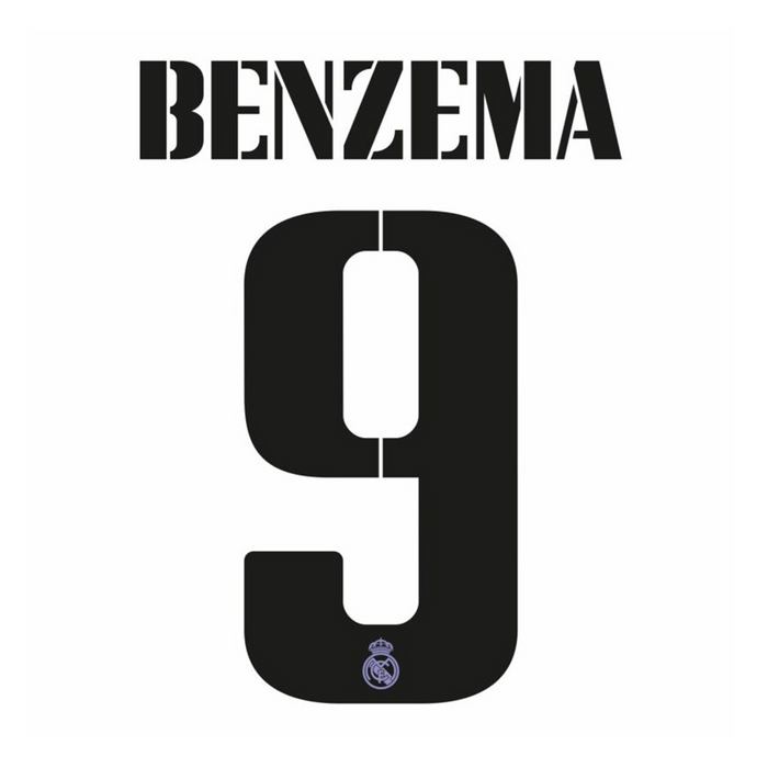 Real Madrid Home Print 22/23 (Youth) - BENZEMA 9