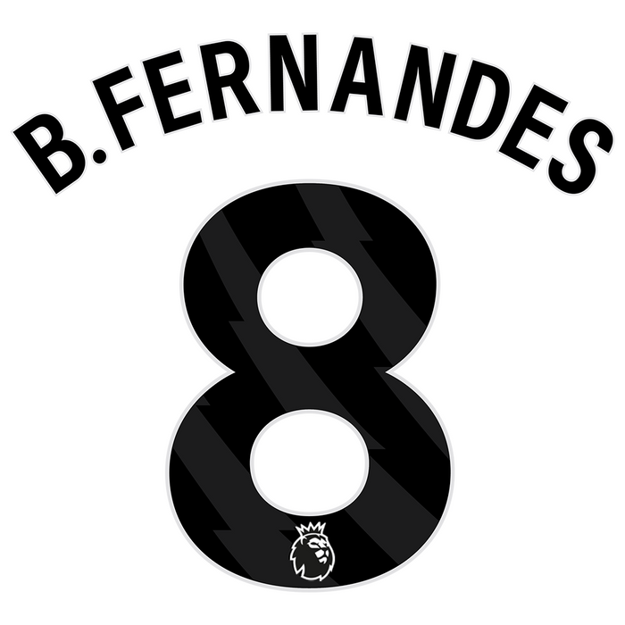 Premier League Print Black (Adult) - B. FERNANDES 8