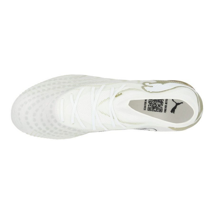 Puma Future 9 Match FG/AG Football Boots (White/Metallic Gold/Black)