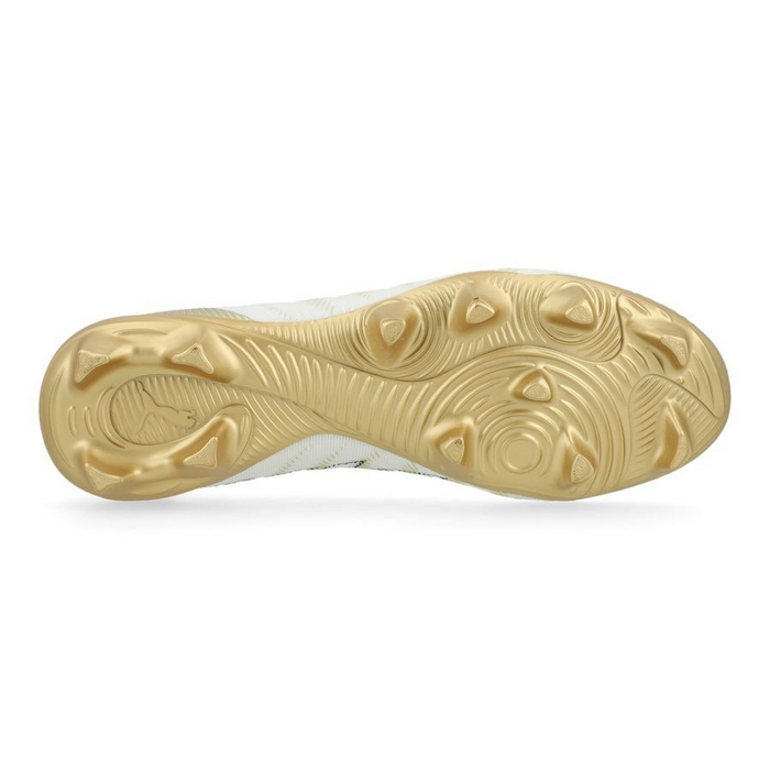 Puma Future 9 Match FG/AG Football Boots (White/Metallic Gold/Black)