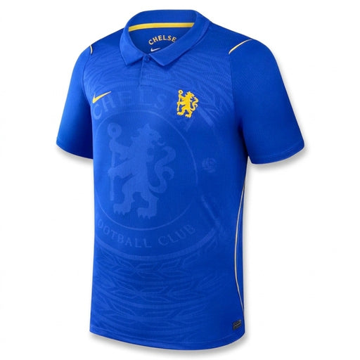 Chelsea Adult Stadium Home Jersey 26/27 - royal blue Nike home shirt with gold lion crest, front flat lay