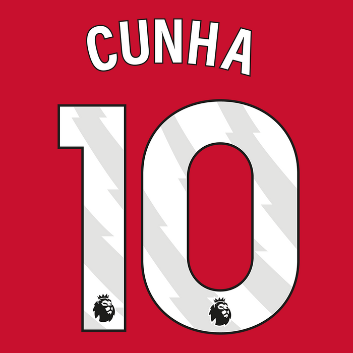 Premier League Print White (Youth) - CUNHA 10