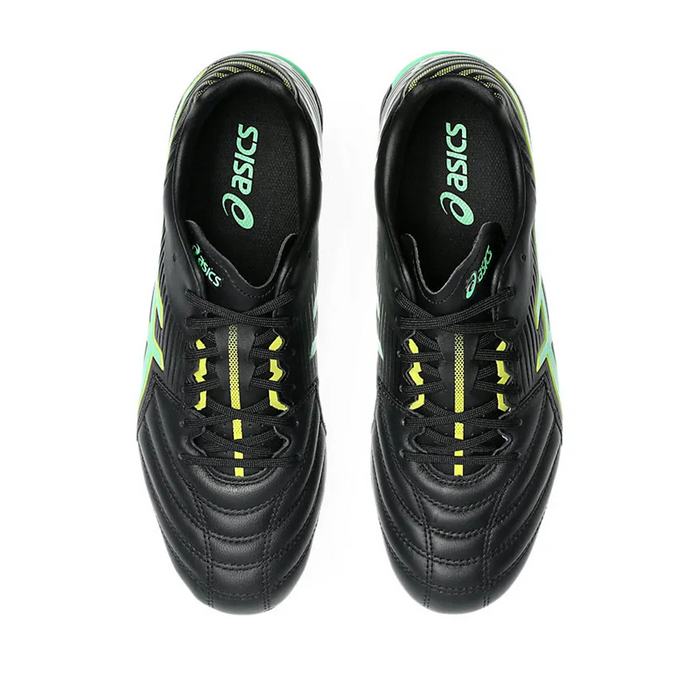 Asics Lethal Flash It 3 FG Football Boots (Black/Vital Green)