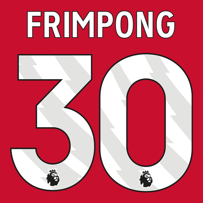 Premier League Print White (Adult) - FRIMPONG 30