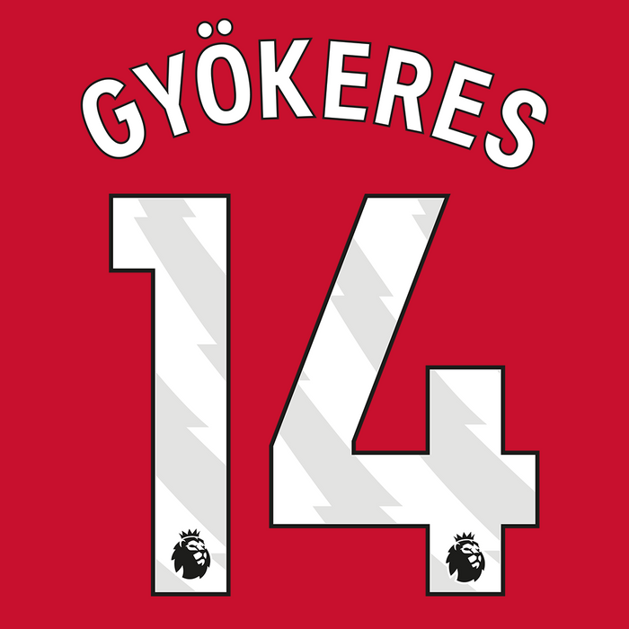 Premier League Print White (Youth) - GYOKERES 14