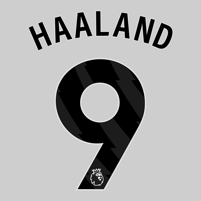 Premier League Print Black (Adult) - HAALAND 9