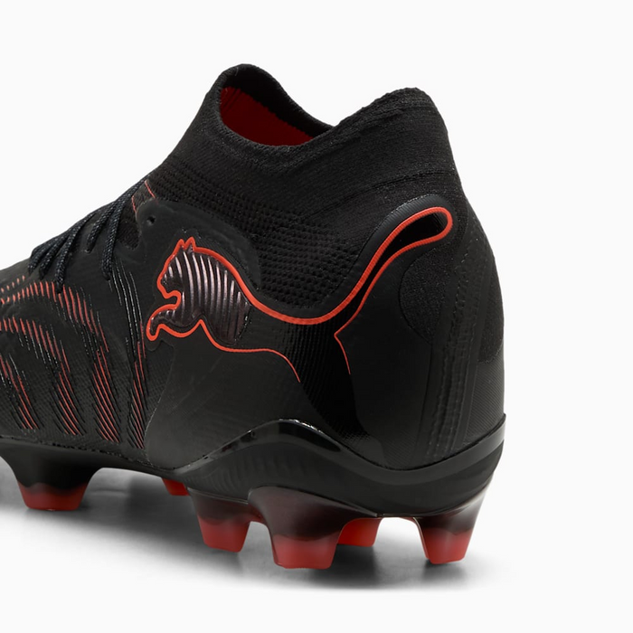 Puma Future 9 Ultimate FG Football Boots (Black/Glowing Red/Strong Gray)
