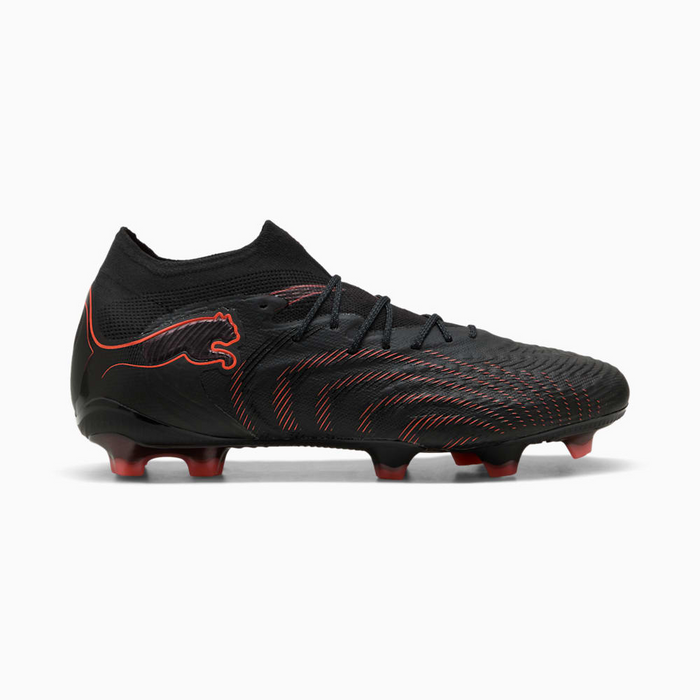 Puma Future 9 Ultimate FG Football Boots (Black/Glowing Red/Strong Gray)