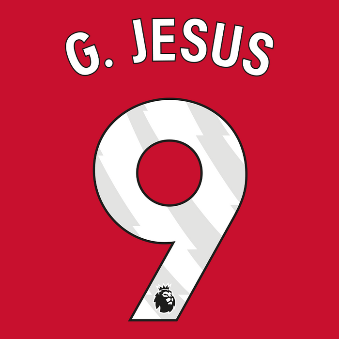 Premier League Print White (Adult) - G. JESUS 9