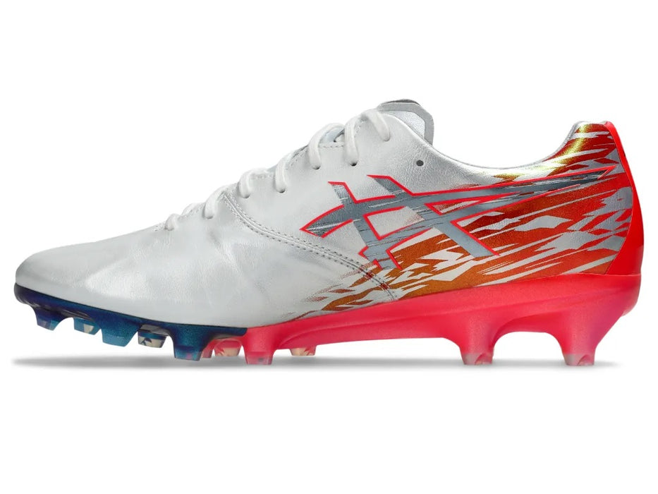 Asics Jetray Elite FG football boot in silver and red