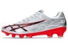 Asics Jetray Pro FG football boot in silver and red