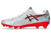 Asics Jetray Pro FG football boot in silver and red