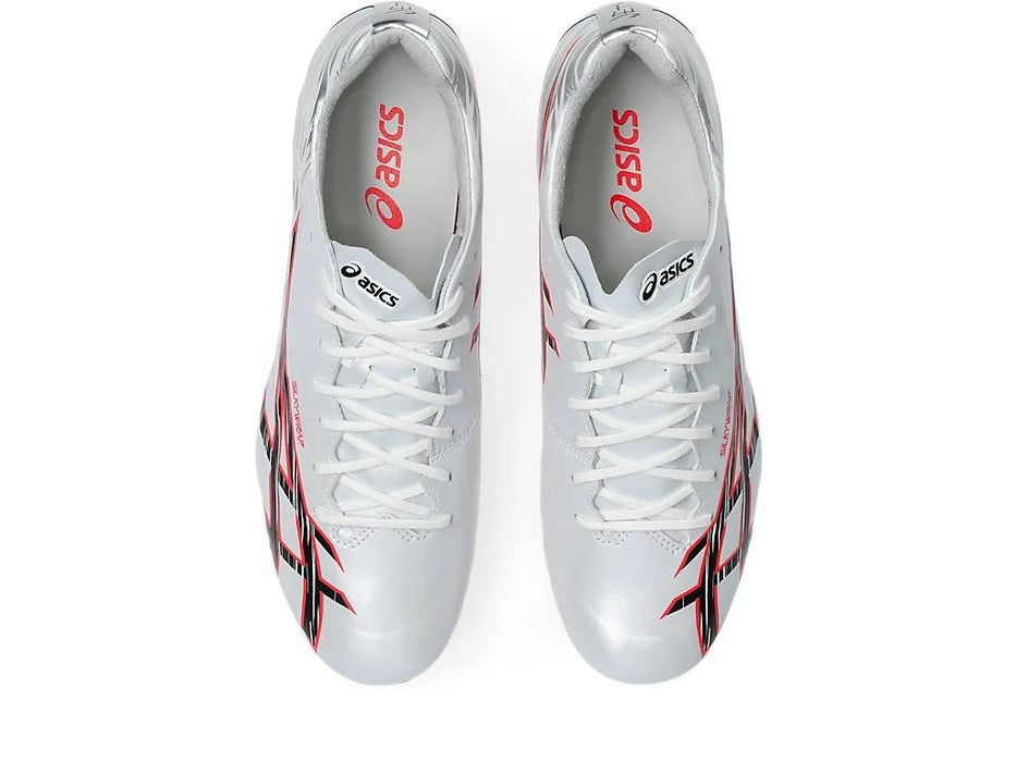 Asics Jetray Pro FG football boot in silver and red