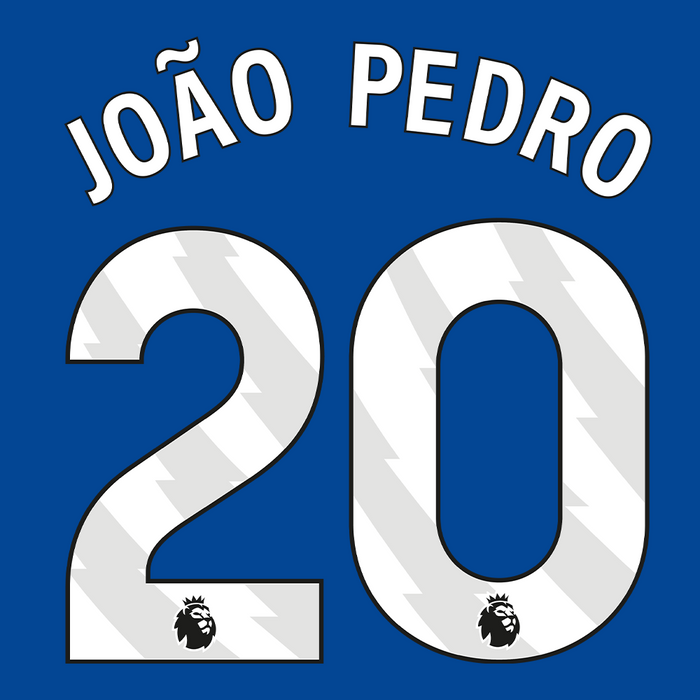 Premier League Print White (Adult) - JOAO PEDRO 20