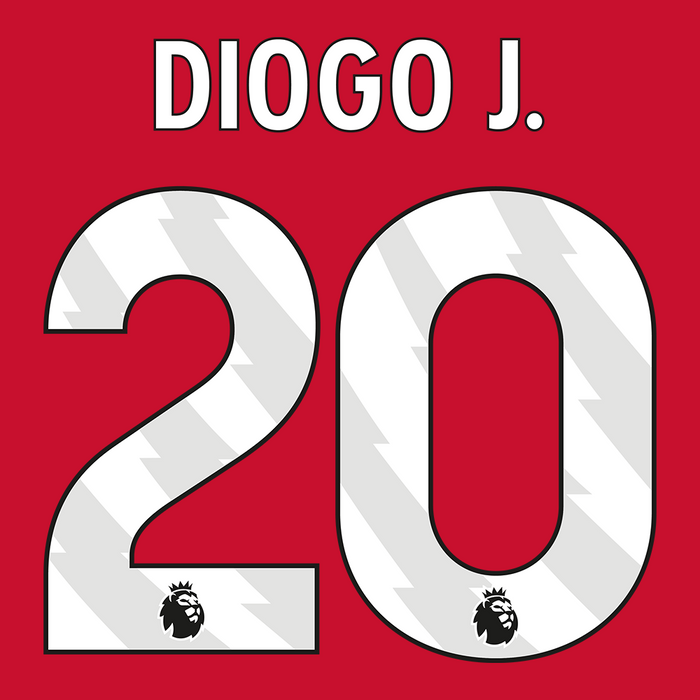 Premier League Print White (Adult) - DIOGO J. 20