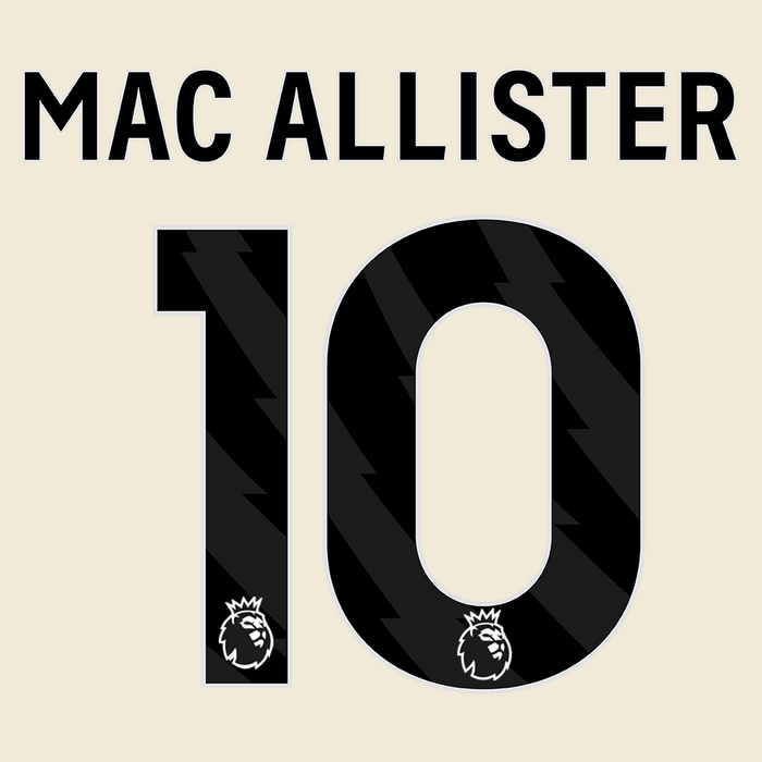 Premier League Print Black (Adult) - MAC ALLISTER 10