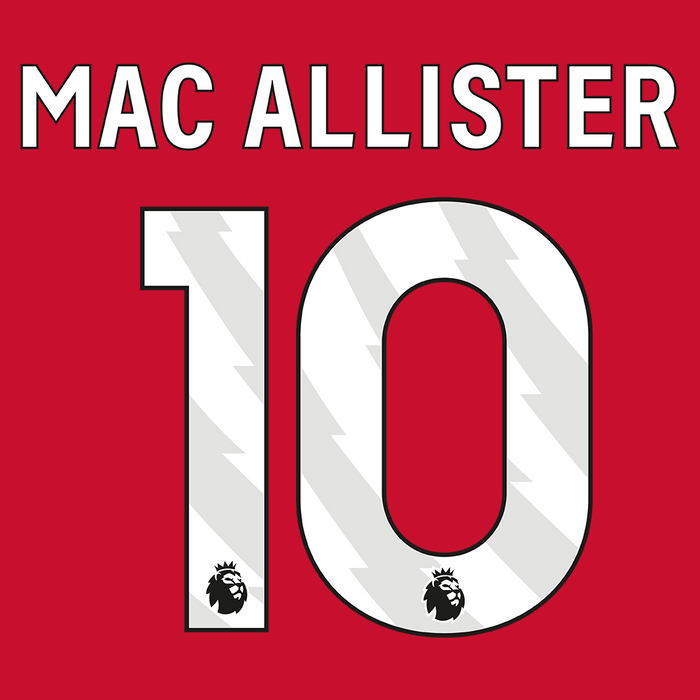 Premier League Print White (Youth) - MAC ALLISTER 10