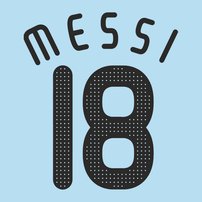 Argentina Home Print 2007 - MESSI 18