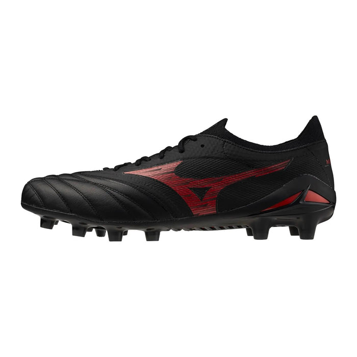 Mizuno Morelia Neo IV Beta Elite FG Football Boots (Black/Morealia 40th Red/Black)