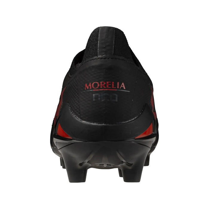 Mizuno Morelia Neo IV Beta Elite FG Football Boots (Black/Morealia 40th Red/Black)