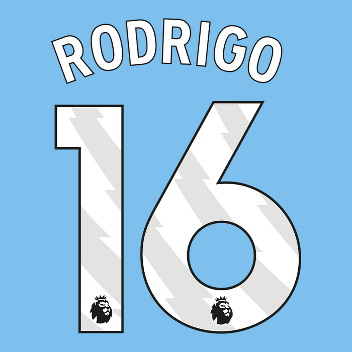 Premier League Print White (Youth) - RODRIGO 16