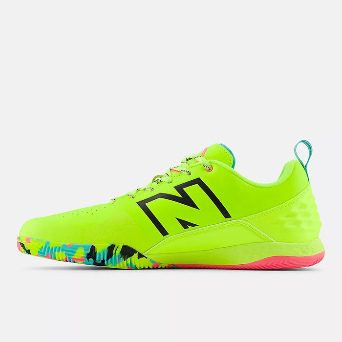 New Balance Audazo V6 Pro IN Football Shoes (Fluro Yellow)