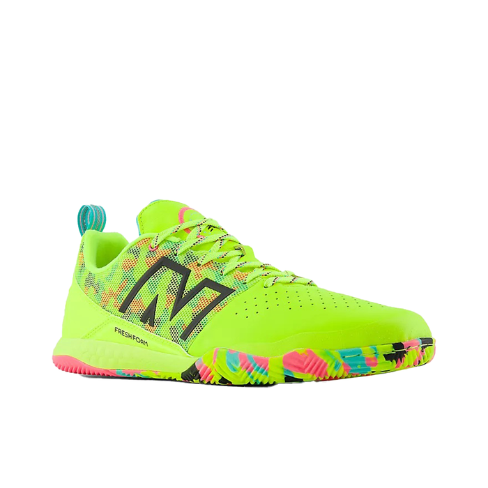 New Balance Audazo V6 Pro IN Football Shoes Fluro Yellow