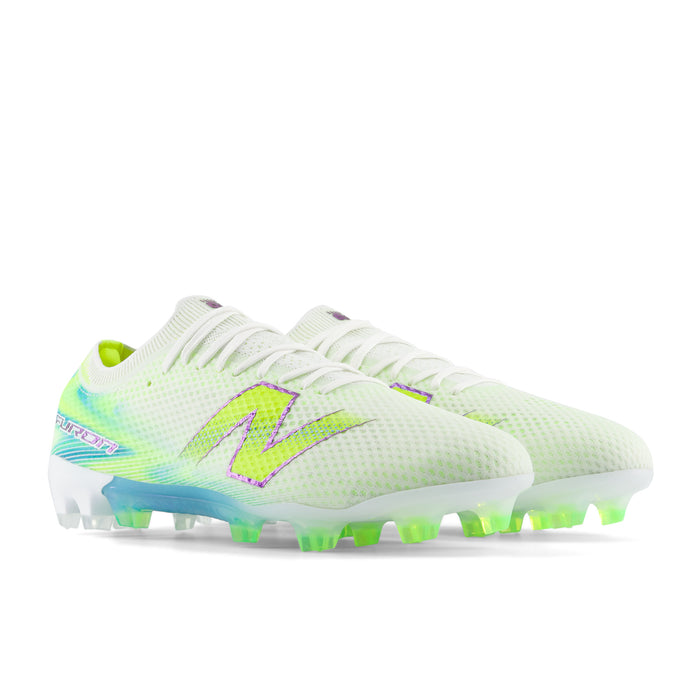 New Balance Furon V9 Elite FG Football Boots (White/Alkaline Green)