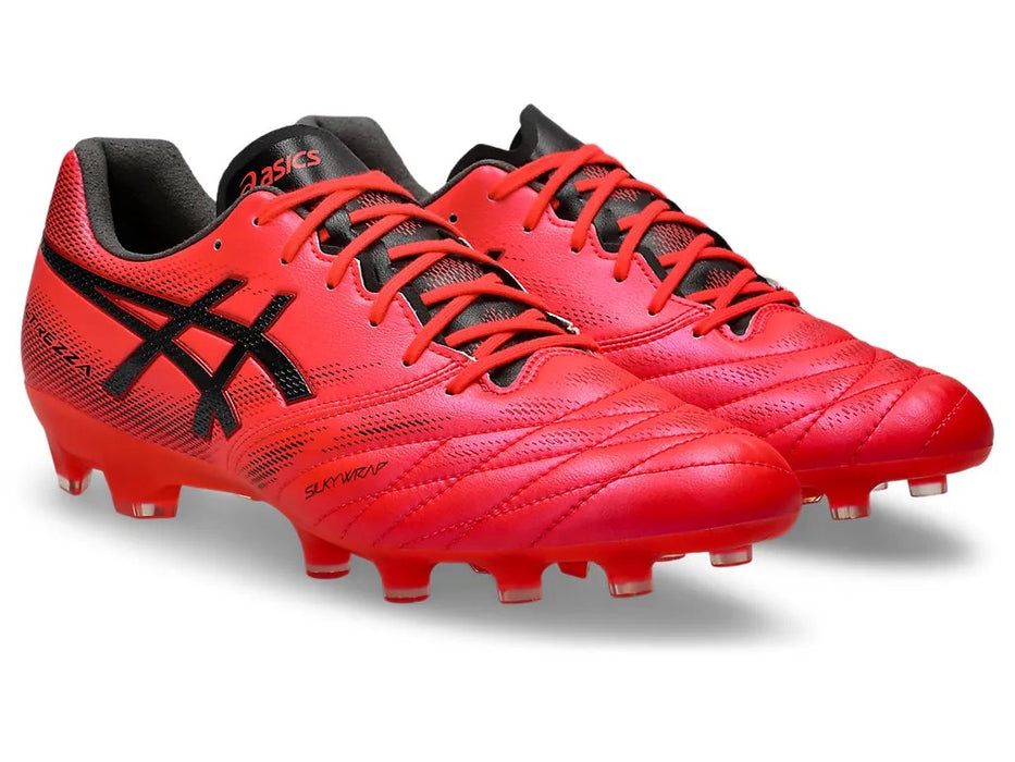Asics Ultrezza 4 FG football boot in flash red and black