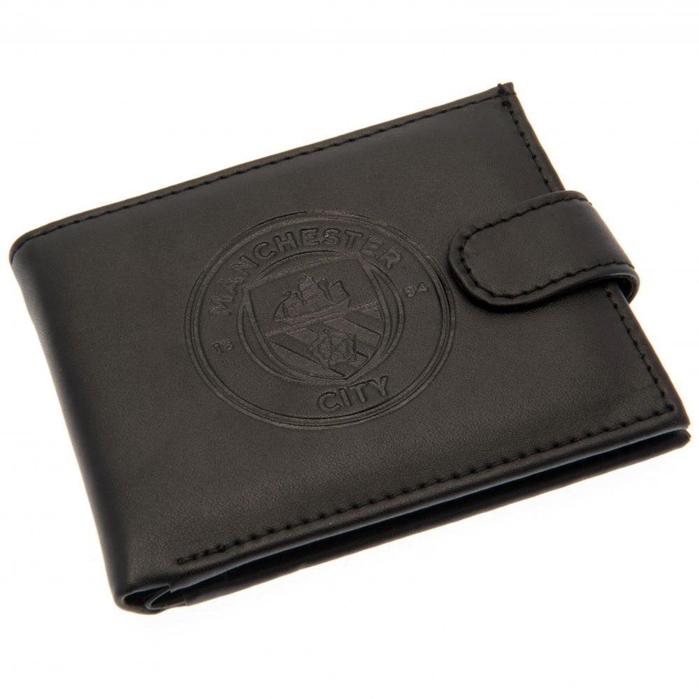 Portafoglio Ufficiale Manchester City – Vera Pelle Con Antifrode RFID – Licenza Ufficiale