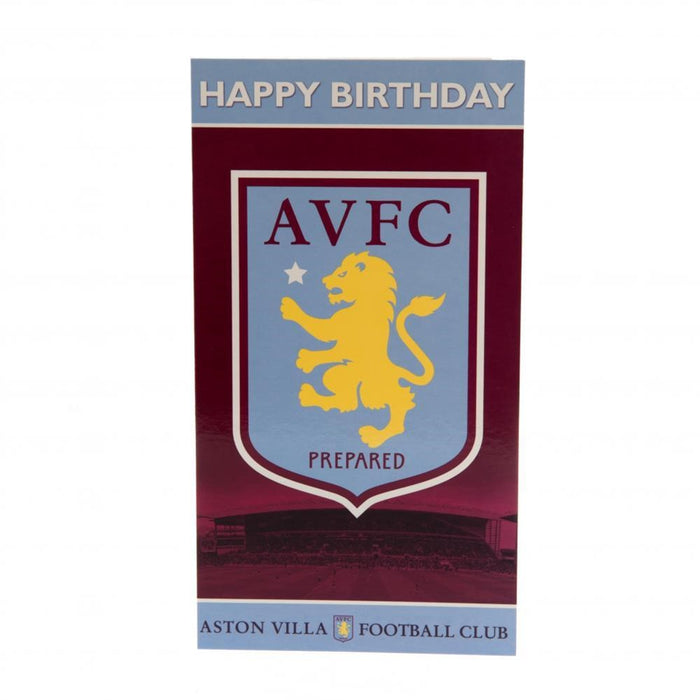 Aston Villa Birthday Card