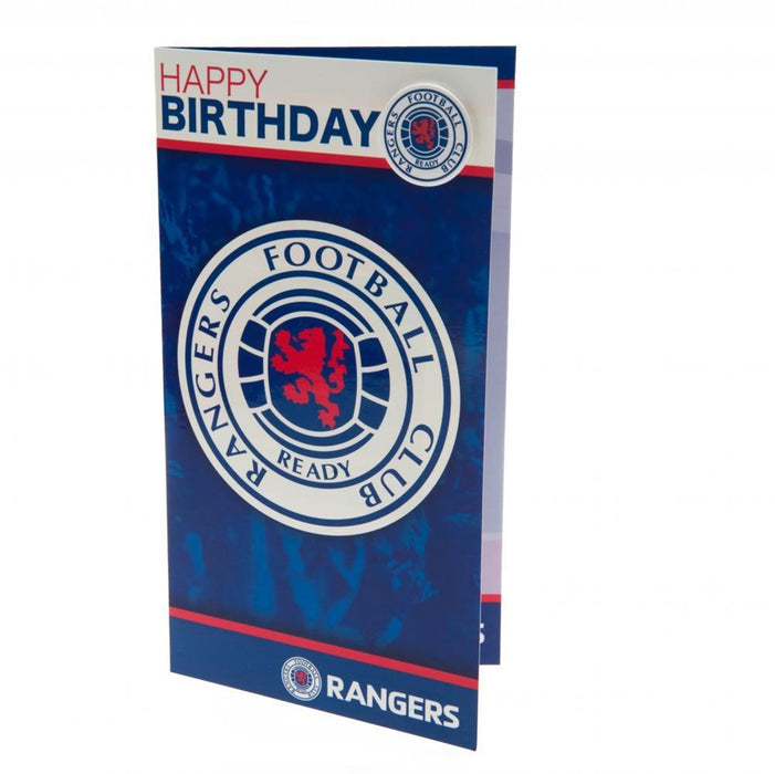 Rangers Birthday Card & Badge