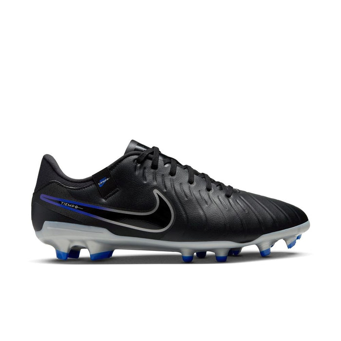 Nike Tiempo Legend 10 Academy FG Football Boots (Black/Chrome/Hyper Royal)
