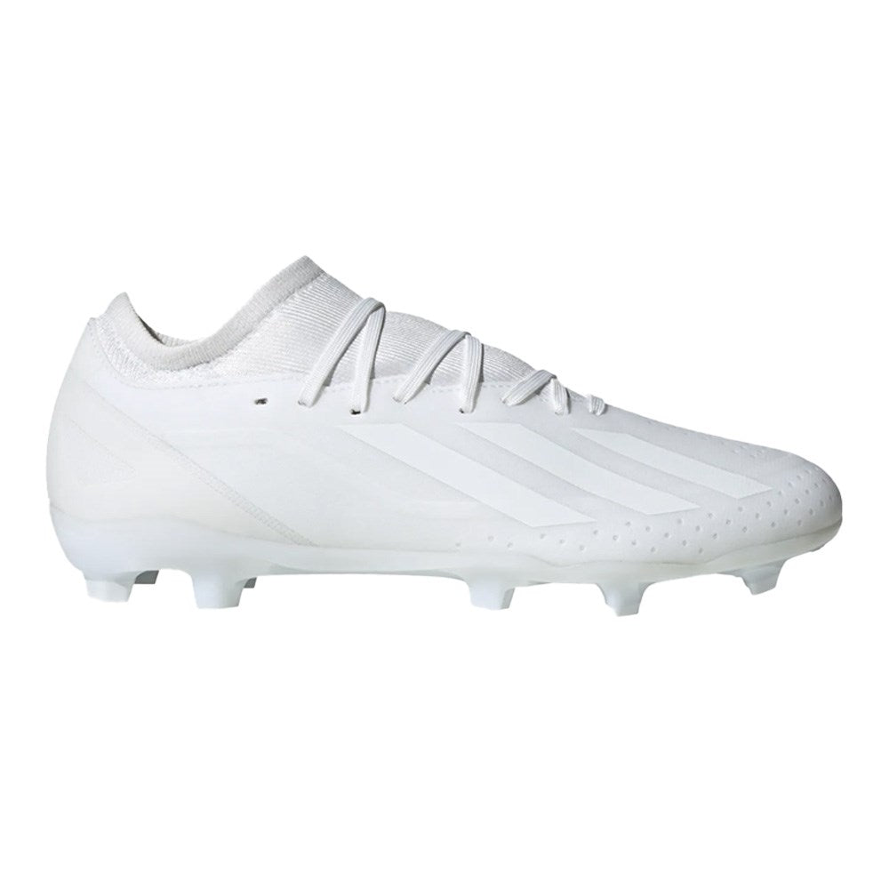 Plain white top football boots