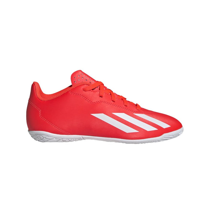 Adidas X Crazyfast Club Indoor Jnr Football Shoes (Solar Red/White/Yellow)