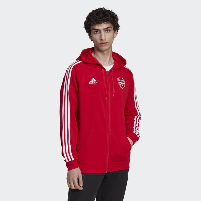 Arsenal Adult DNA 3-Stripes Full-Zip Hoodie