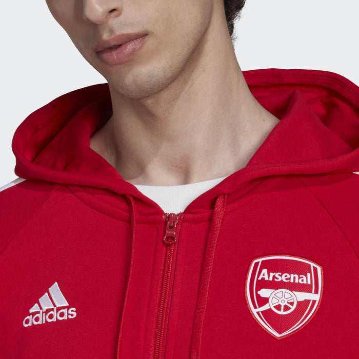 Arsenal Adult DNA 3-Stripes Full-Zip Hoodie