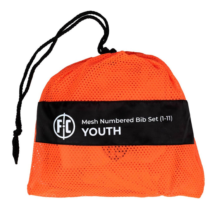 FC Mesh Numbered Training Bib Set - Youth (Orange)